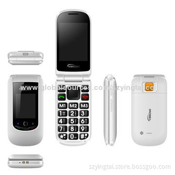 2.4-inch Screen Flip Senior Mobile Phone,High Volume,Supports Bluetooth,MP3, Keypad talking,FM,Torch